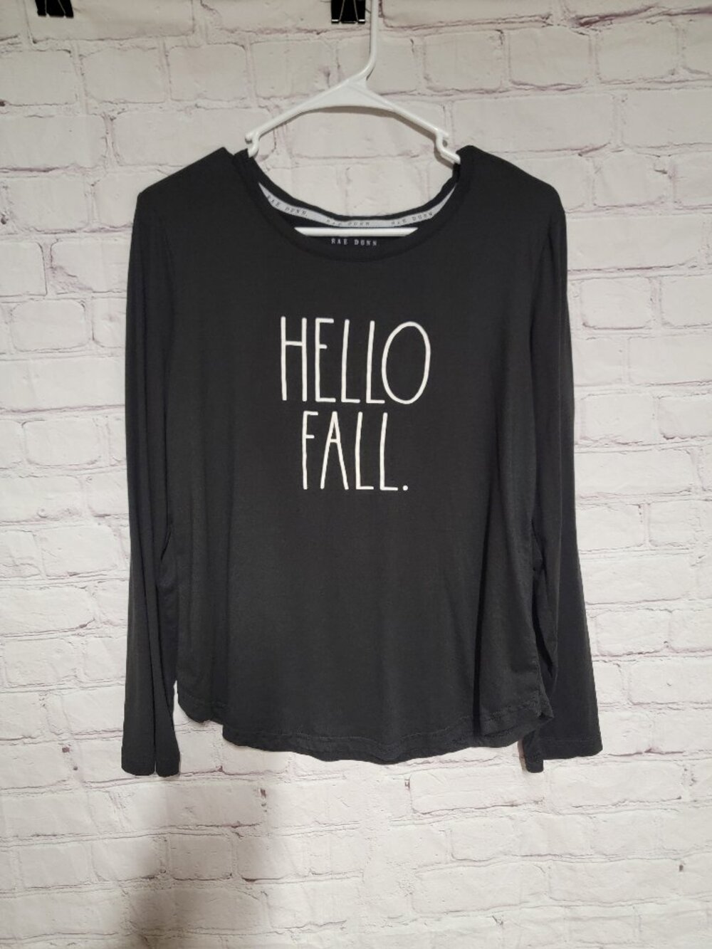 Rae Dunn "Hello Fall" Graphic Long Sleeve Top